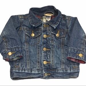 RUFF HEWN Flannel Lined Jean Jacket Size 9…